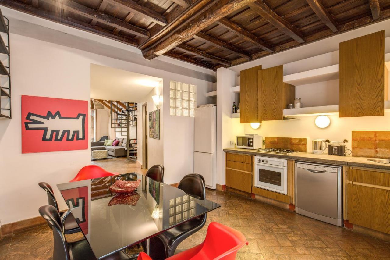 Ferienwohnung Trastevere Hyperloft & Garden Rom Exterior foto